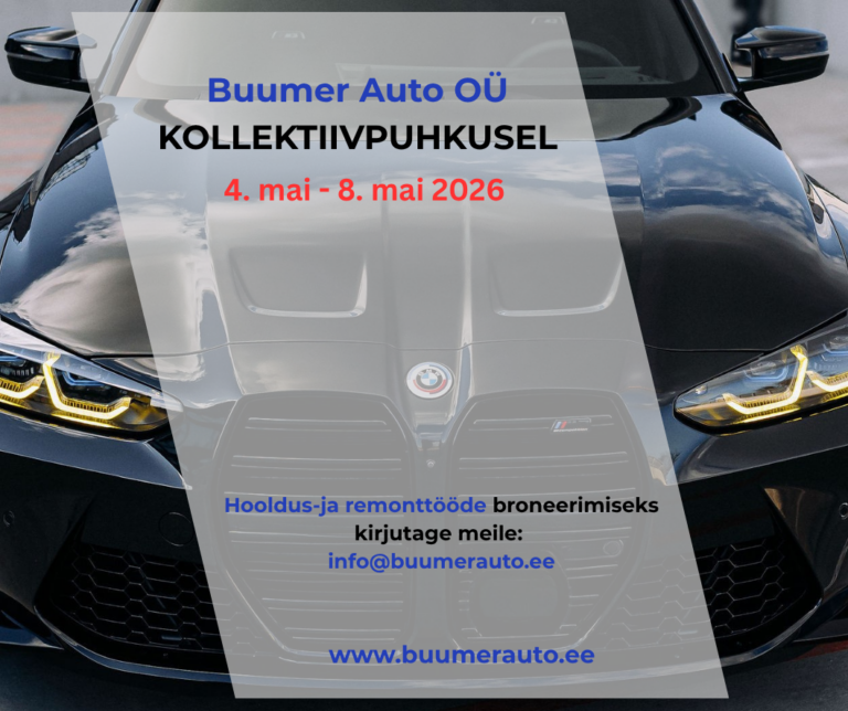 BMW remont hooldus Tartu