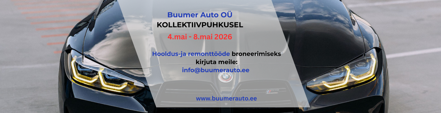 Bmw hooldus ja remonttööd Tartus